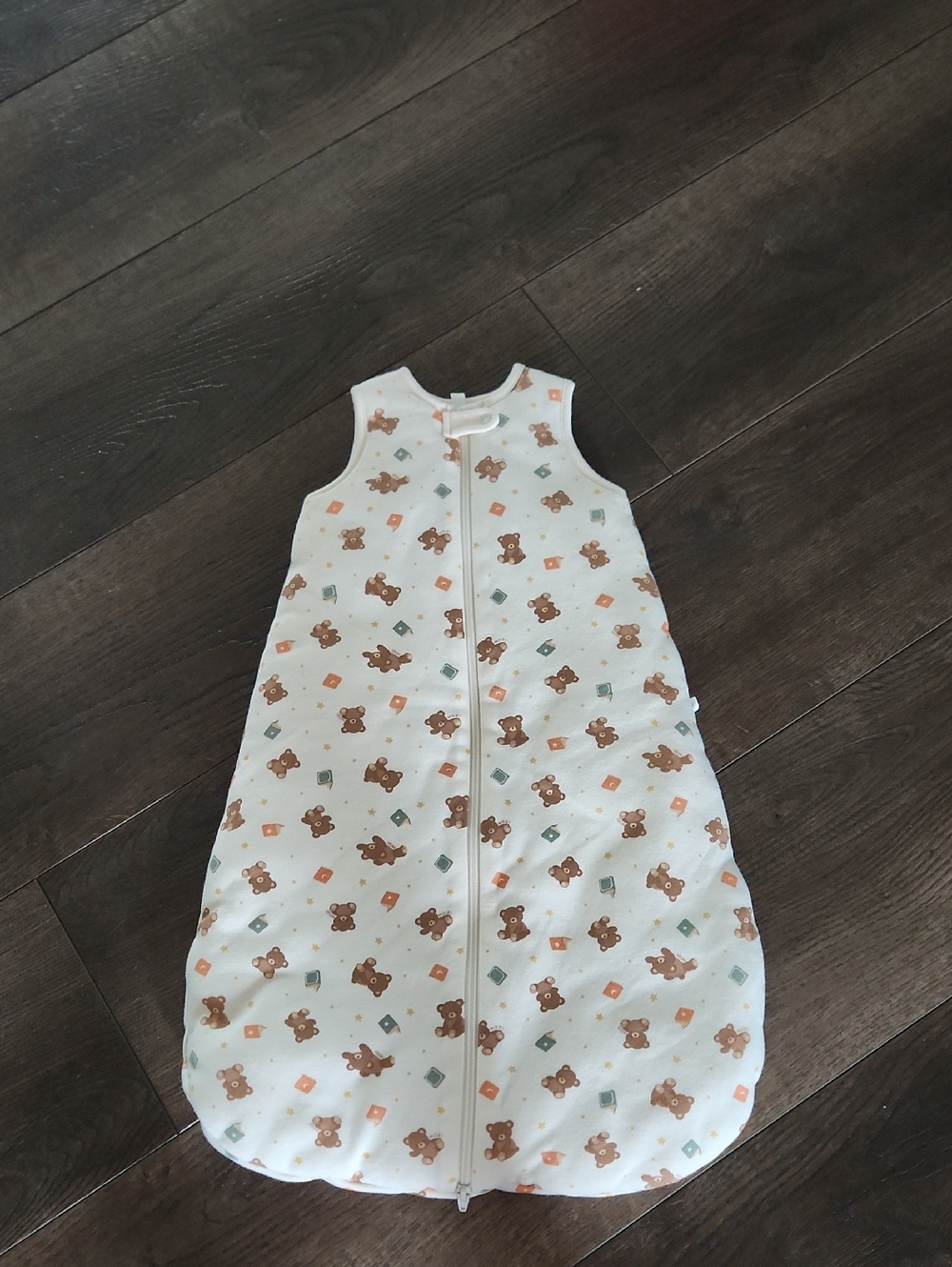 Baby Mori Bear Print Front Opening Sleep Sack 2.5